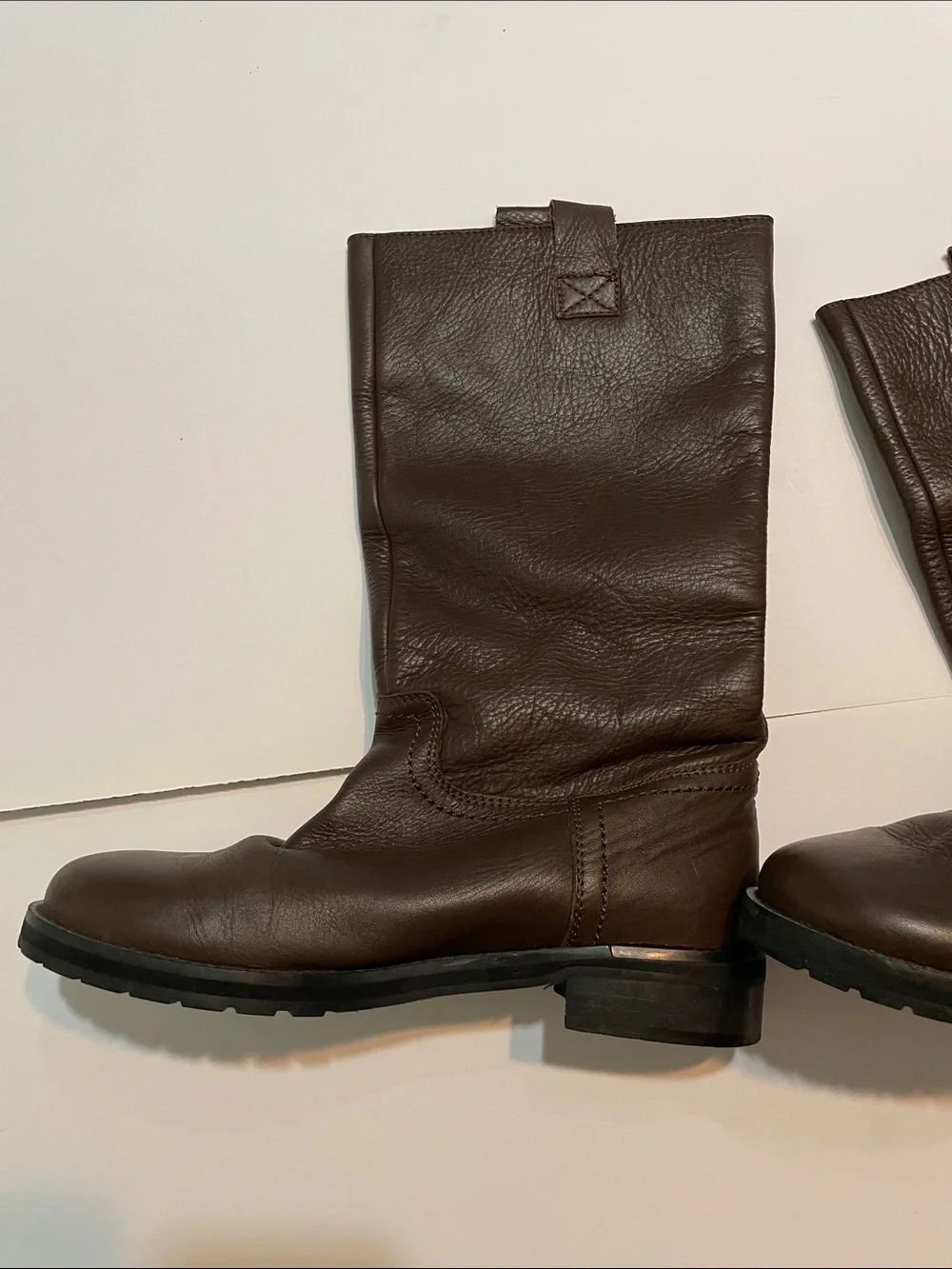 Boden leather knee